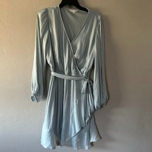 LC Lauren Conrad Balloon Sleeve Wrap Dress